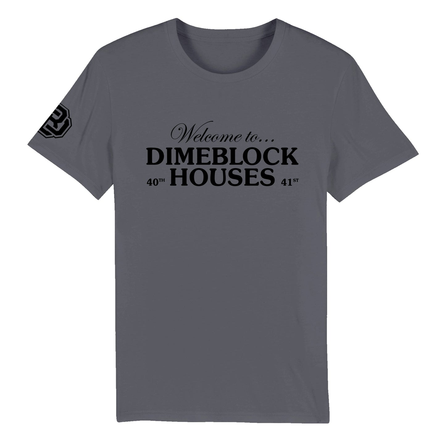 Dimeblock Houses T-Shirts (Black Logo Various Colors)
